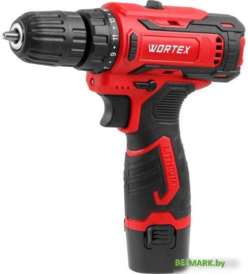 Дрель-шуруповерт Wortex BD 1220 Li 1329356 (с 2-мя АКБ, кейс) - фото2