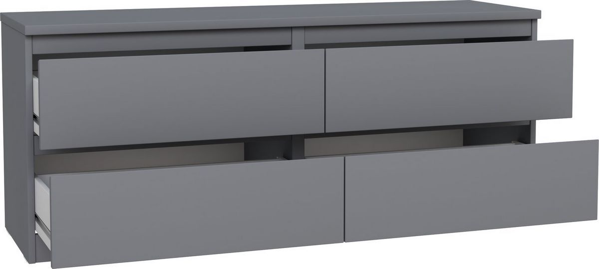 Тумба Mio Tesoro Кастор 4 ящика 2.03.03.100.4 (серый) - фото2