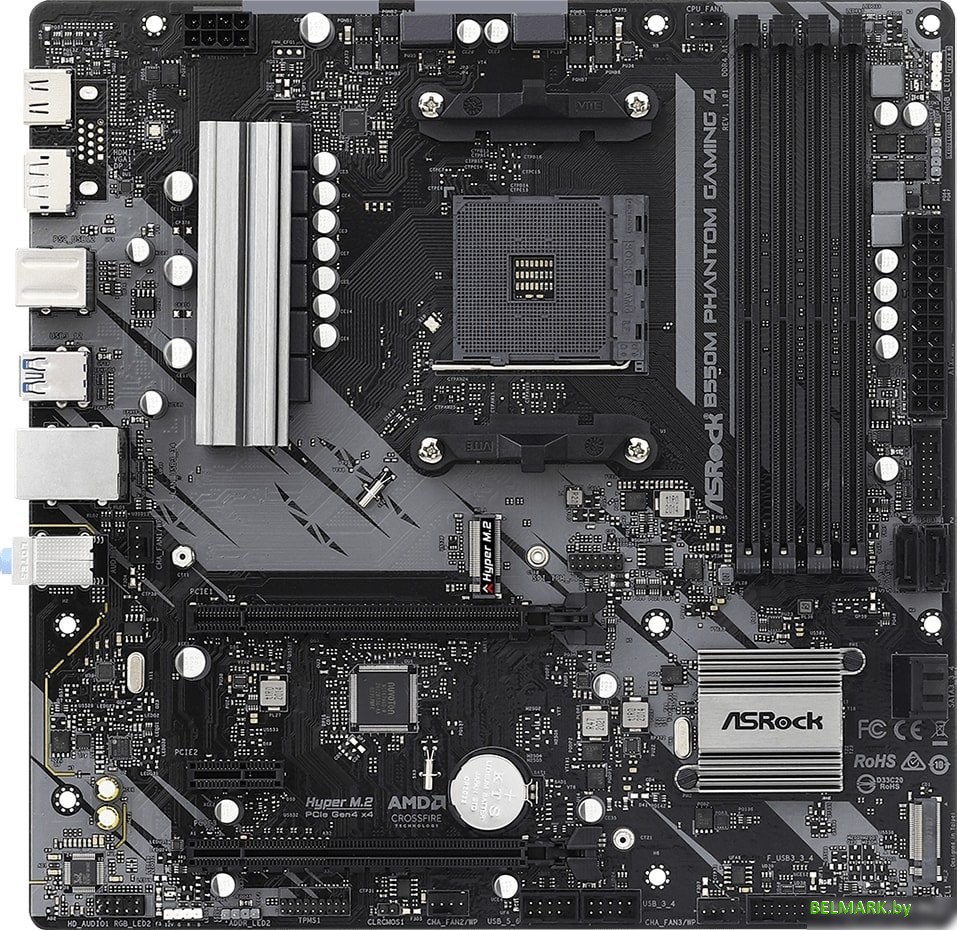 Материнская плата ASRock B550M Phantom Gaming 4 - фото