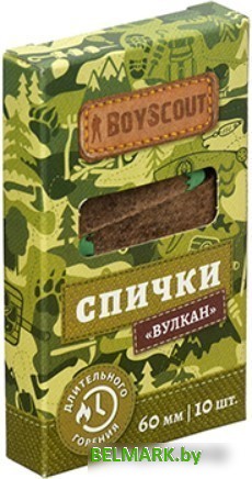 Спички BoyScout Вулкан 61034 (10 шт) - фото