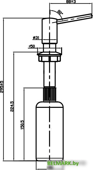 Дозатор для жидкого мыла Omoikiri OM-02 GB (графит) - фото2