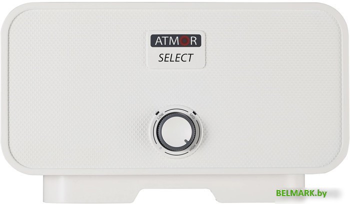 Проточный электрический водонагреватель Atmor Select 12 кВт TR (белый) - фото