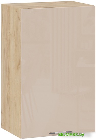 Шкаф навесной Трия Весна 1В45 (дуб крафт золотой/кофе с молоком) - фото