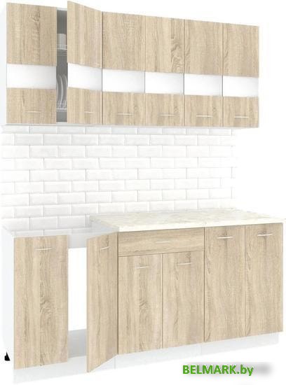 Кухня Кортекс-мебель Корнелия Экстра 1.8м (дуб сонома/марсель) - фото