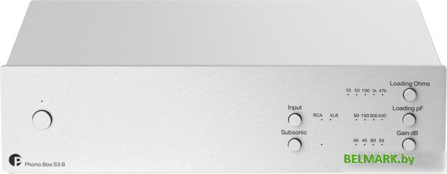 MM/MC фонокорректор Pro-Ject Phono Box S3 B (серебристый) - фото