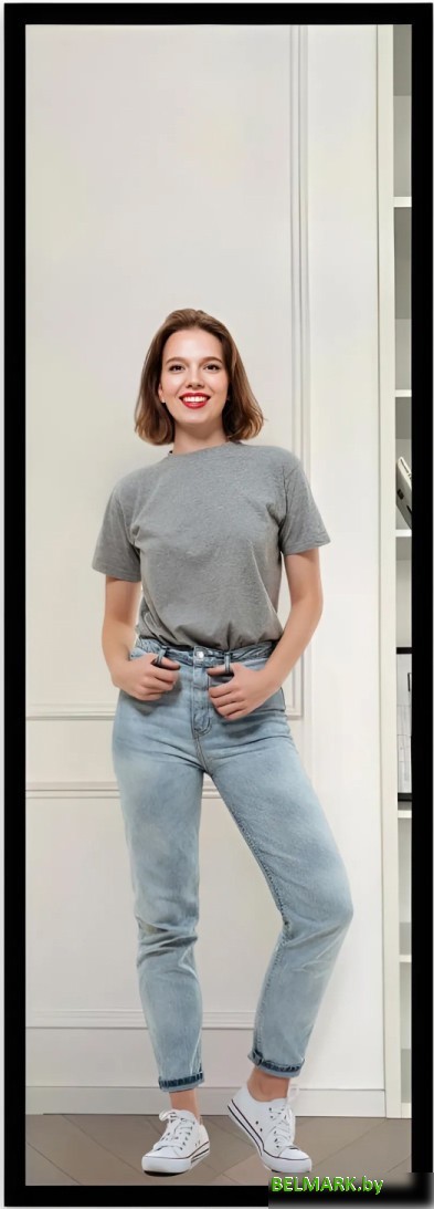 Зеркало eMZe Line 180x60 LINE.180.60.СНЕ (черный) - фото