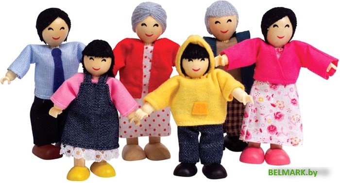Кукла Hape Счастливая азиатская семья E3502-HP - фото