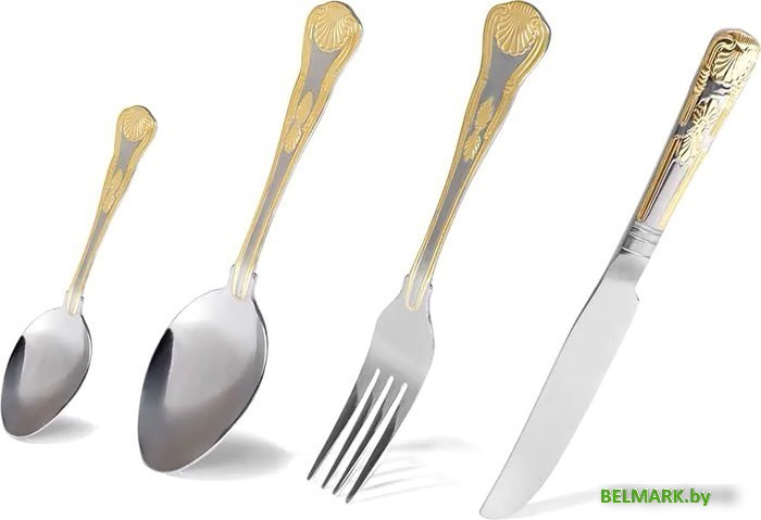 Набор столовых приборов Fissman Rousse golden 3198 - фото