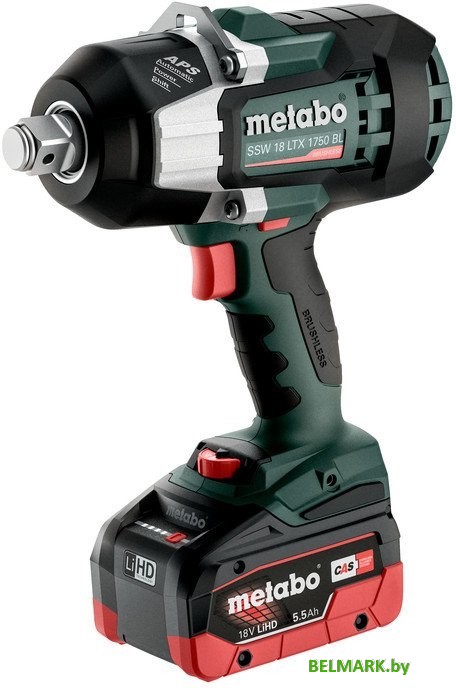 Гайковерт Metabo SSW 18 LTX 1750 BL 602402660 (с 2-мя АКБ, кейс) - фото