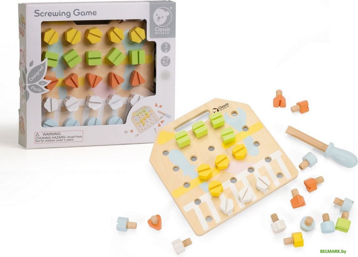 Бизиборд Classic World Заворачиваем гайки CW20180 - фото2