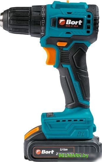 Дрель-шуруповерт Bort BAB-21-BLK 93413526 (с 2-мя АКБ, кейс) - фото2