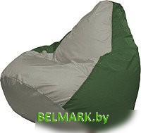 Кресло-мешок Flagman Груша Супер Мега 4XL Г5.1-339 (серый/зеленый) - фото
