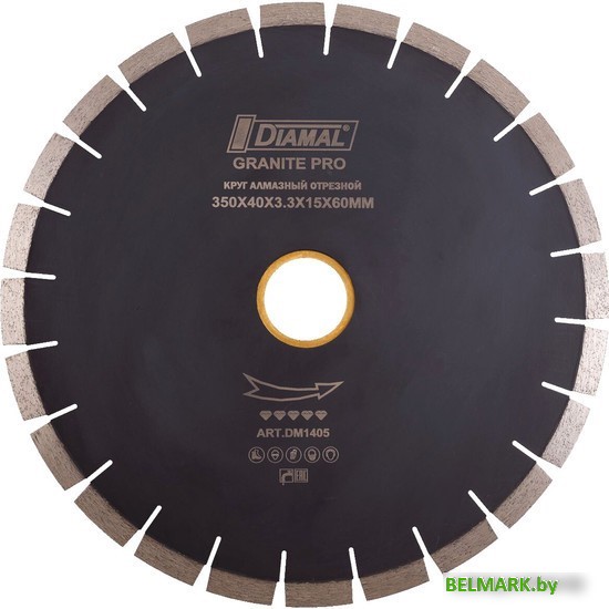 Отрезной диск алмазный Diamal DMA450PR - фото