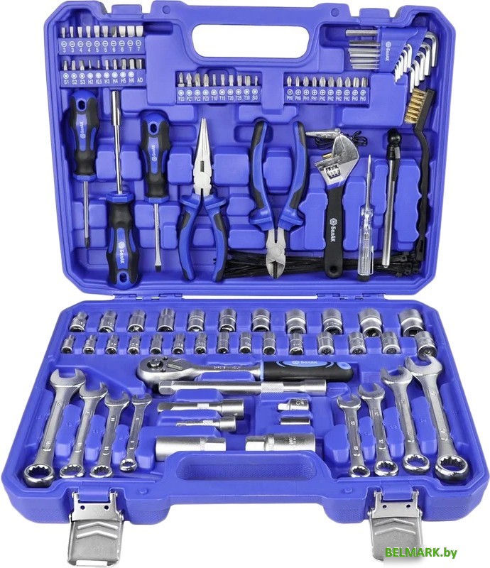 Универсальный набор инструментов БелАК Профи БАК.07017 (122 предмета) - фото