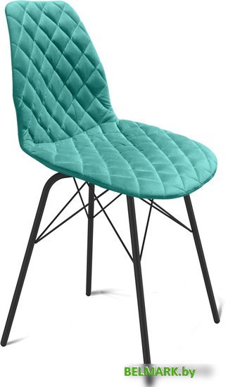 Стул Sheffilton SHT-ST29-C12/S64 (голубая лагуна/черный муар) - фото