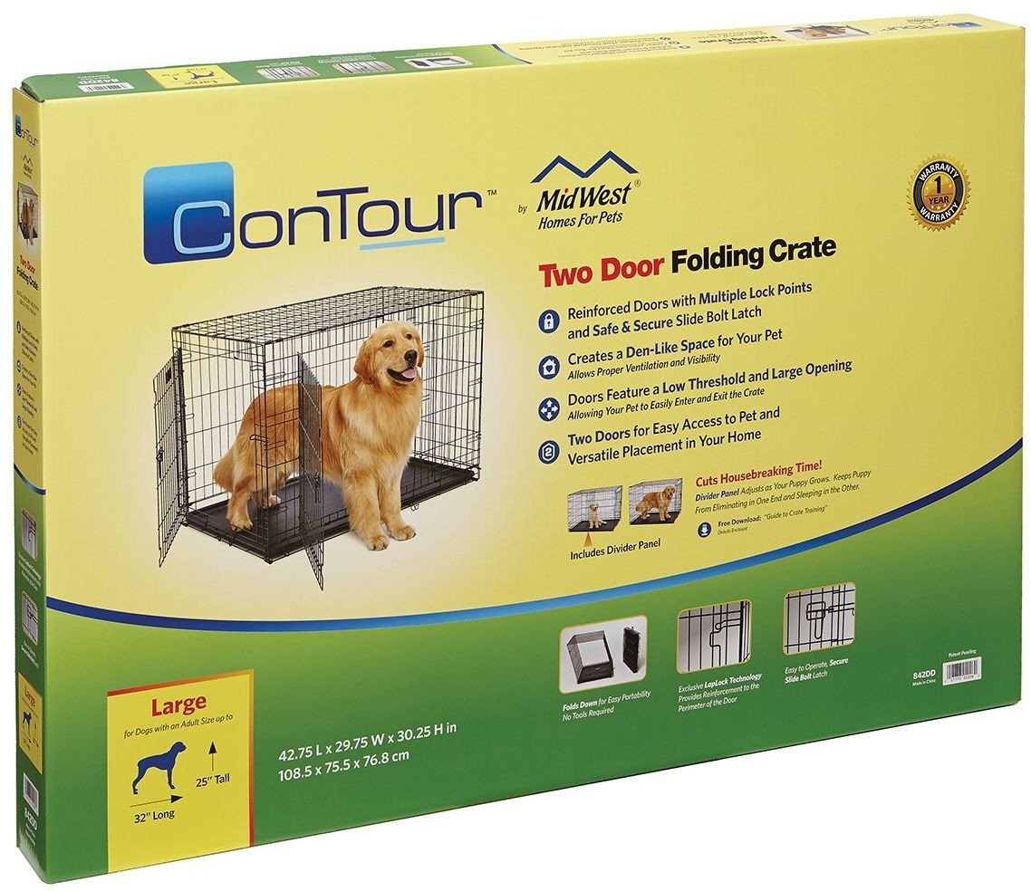 Клетка Midwest Contour для собак 2 двери 842DD (108x75x77см) - фото2