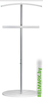 Стойка для одежды Мебелик Костюмная Дэви 2 (металлик/белый) - фото2