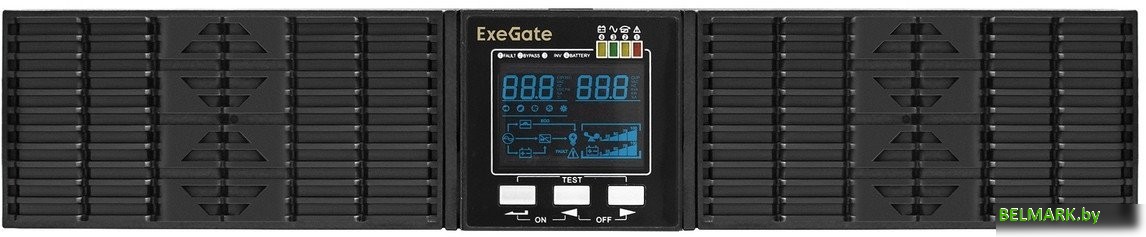 Источник бесперебойного питания ExeGate PowerExpert ULS-1000.LCD.AVR.C13.USB.RS232.SNMP.2U - фото2