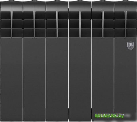 Биметаллический радиатор Royal Thermo BiLiner 350 Noir Sable (6 секций) - фото2