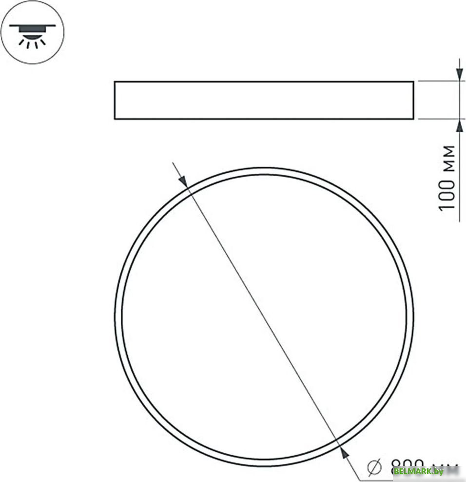 Припотолочная люстра Arlight SP-Tor-Pill-Prism-R800-94W Day4000 022133(4) - фото2