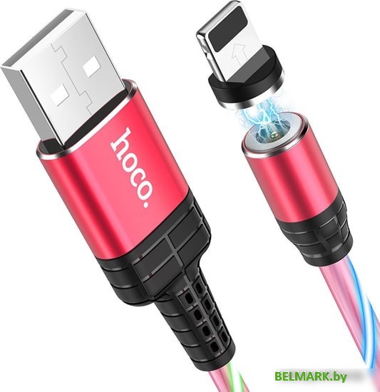 Кабель Hoco U90 Lightning (красный) - фото