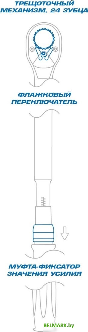 Динамометрический ключ King Tony Exact 34662-1DG - фото2
