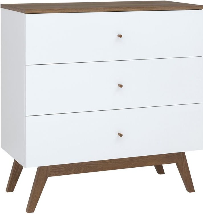 Тумба Black Red White Heda KOM3S (белый/лиственница сибирская золотая) - фото