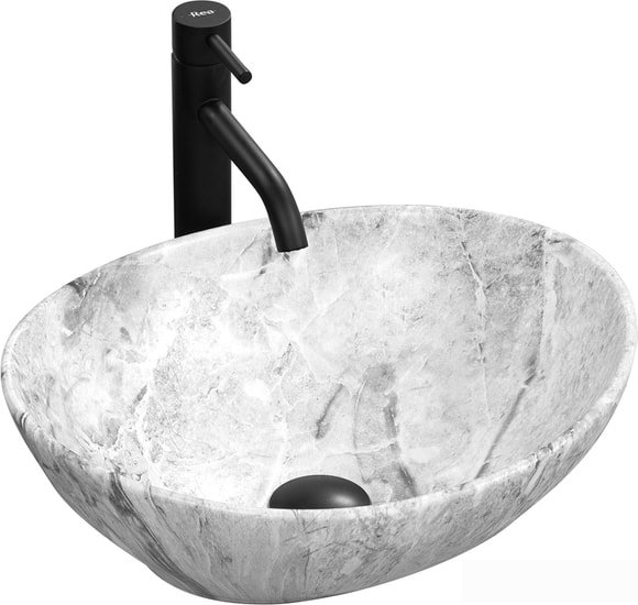 Умывальник Rea Sofia Stone (серый) - фото