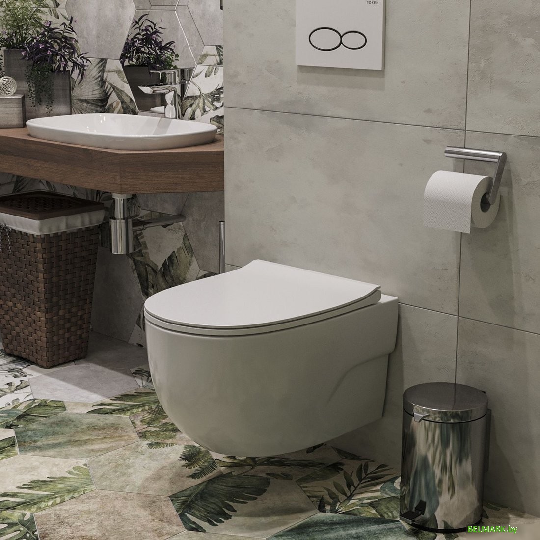 Унитаз подвесной Roxen Porto 530155-01 Rimless Soft Close - фото2