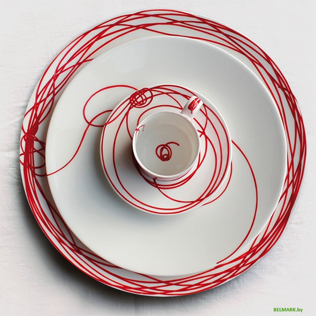 Тарелка обеденная Taitu Fil Rouge Nodi 5-40 - фото2