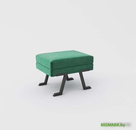 Банкетка Hype Mebel Битл (черный/зеленый) - фото