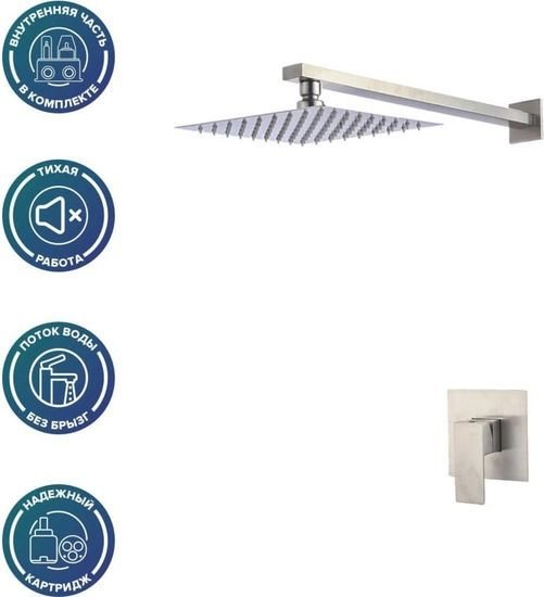 Верхний душ РМС SUS129-2 - фото2