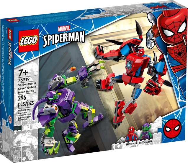 Конструктор LEGO Marvel Spiderman 76219 Битва роботов Человека-паука и Зелёного Гоблина - фото