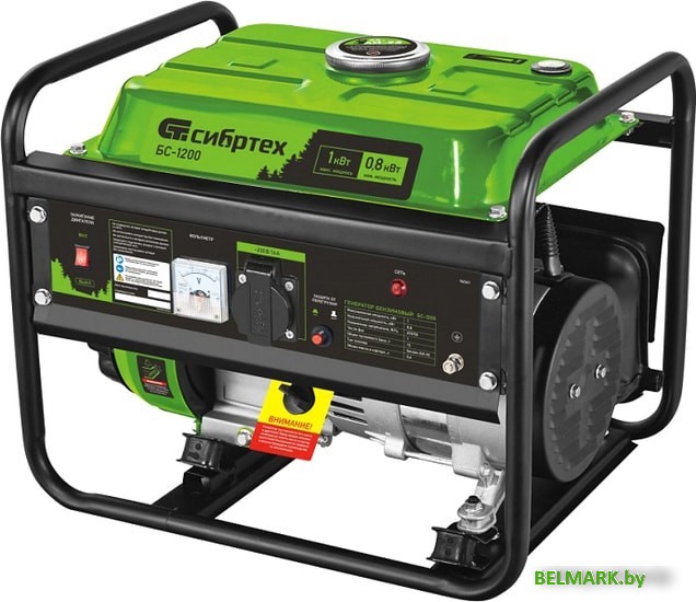 Бензиновый генератор СибрТех БС-1200 - фото