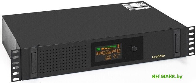 Источник бесперебойного питания ExeGate ServerRM UNL-2000.LCD.AVR.2SH.3C13.USB.2U - фото