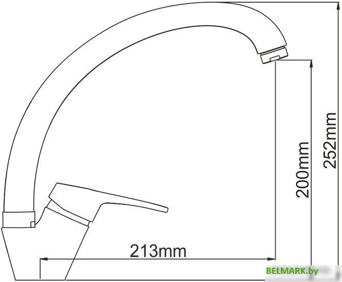 Смеситель Ledeme LL5936B-25 (оникс) - фото2