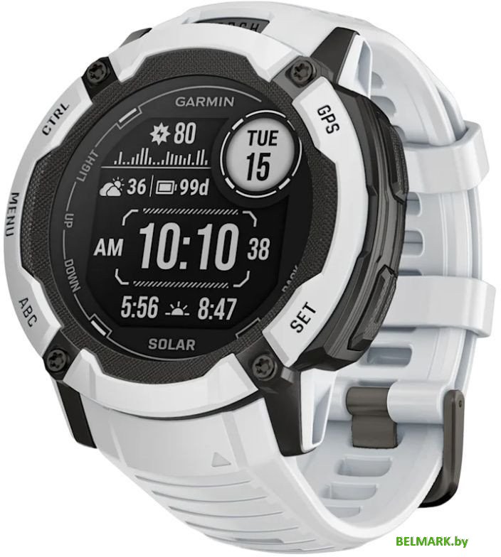 Умные часы Garmin Instinct 2x Solar (белый) - фото