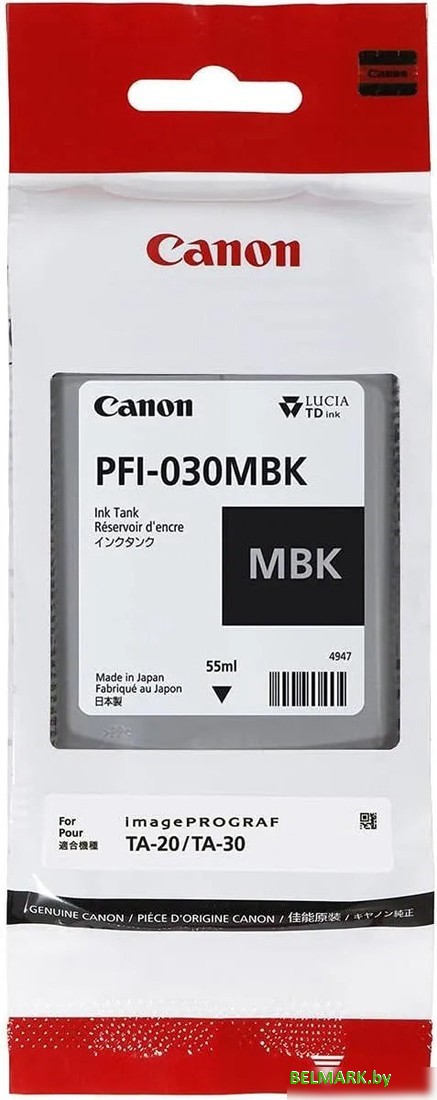 Картридж Canon PFI-030MBK - фото