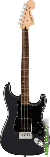 Электрогитара Fender Squier Affinity Series Stratocaster HSS Charcoal Frost Metallic - фото