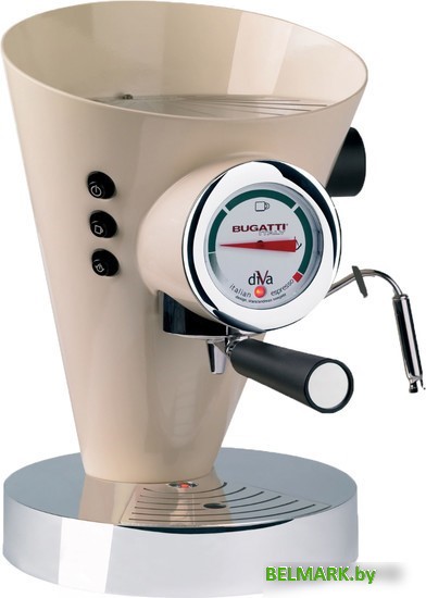 Рожковая помповая кофеварка Bugatti 15-DIVAC (кремовый) - фото