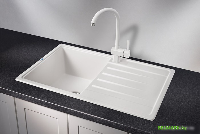 Кухонная мойка Granula ST-7602 (белый) - фото2