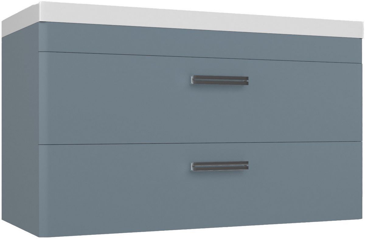 Style Line Тумба под умывальник Лотос 100 (подвесная, для квадратной раковины) - фото