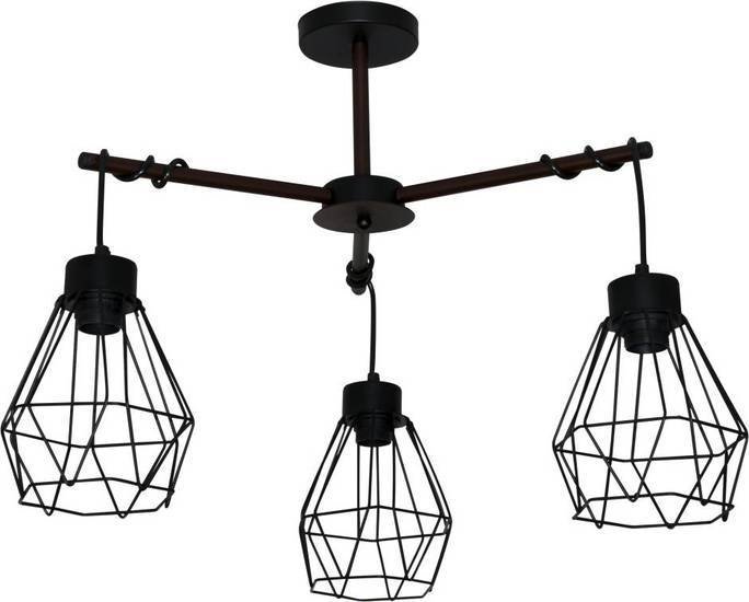 Подвесная люстра Элетех Магна 131 НПБ 01-3х60-220 Е27 1005404961 (черный муар) - фото