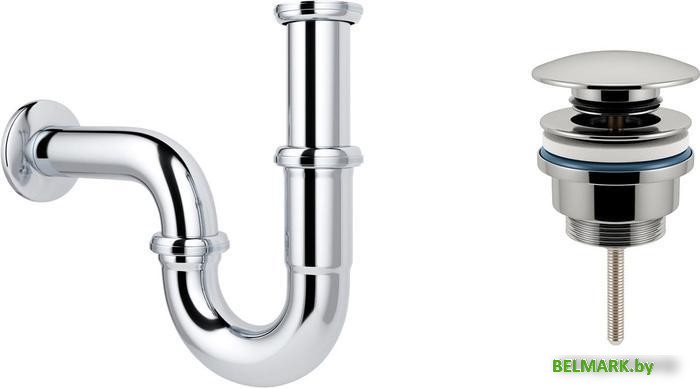 Сифон Wellsee Drainage System 182102003 (сифон, донный клапан, хром) - фото