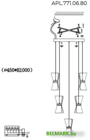 Подвесная люстра Aployt APL.771.06.80 - фото2