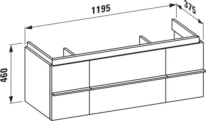 Laufen Case тумба под умывальник [4013020754631] - фото2