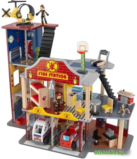Пожарная станция KidKraft Пожарно-спасательная станция 63214-KE - фото