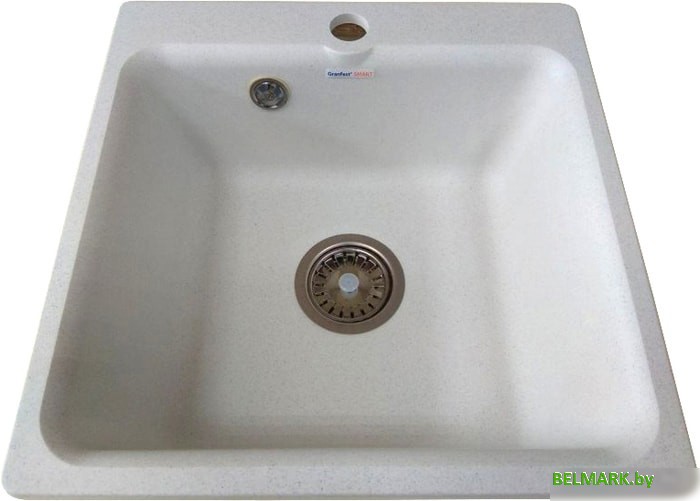 Кухонная мойка GranFest SMART GF-SM430 (белый) - фото