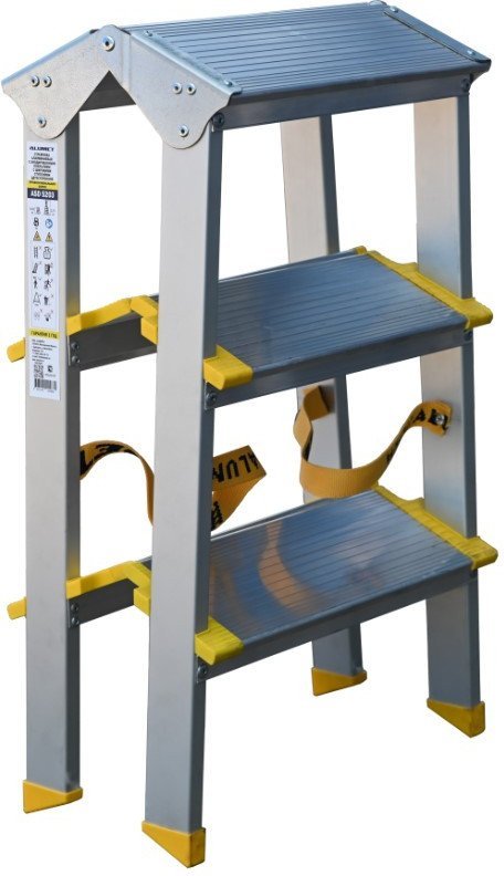 Лестница-стремянка Алюмет ASD 5203 (2х3 ступеней) - фото2