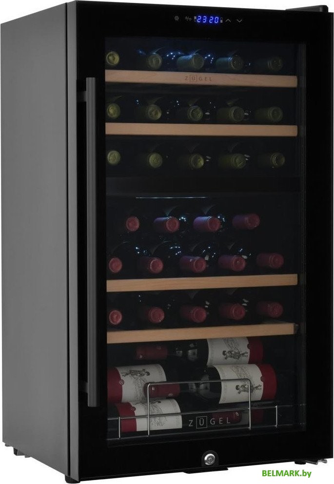 Винный шкаф ZUGEL ZCWF331DB Dual Zone - фото2